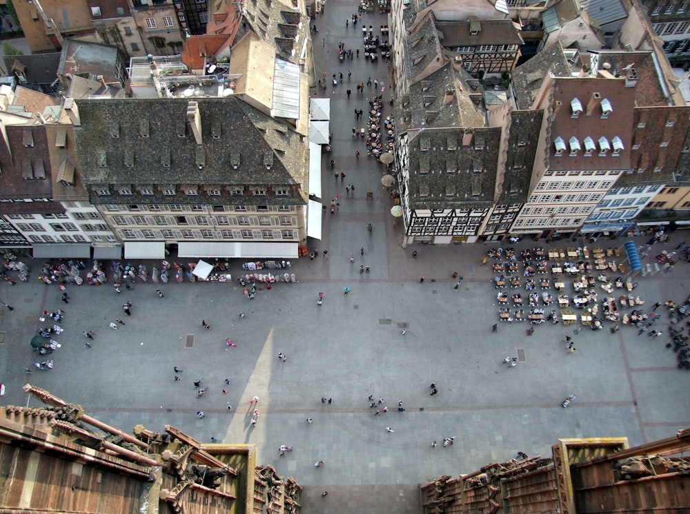 aerial view of city buildings during daytime