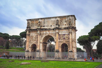The majestic Arco della Pace standing proudly near the peaceful Parco Sempione.