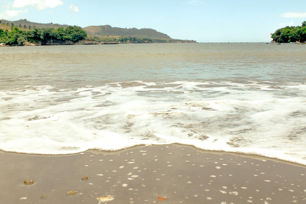 sea waves crashing on shore during daytime