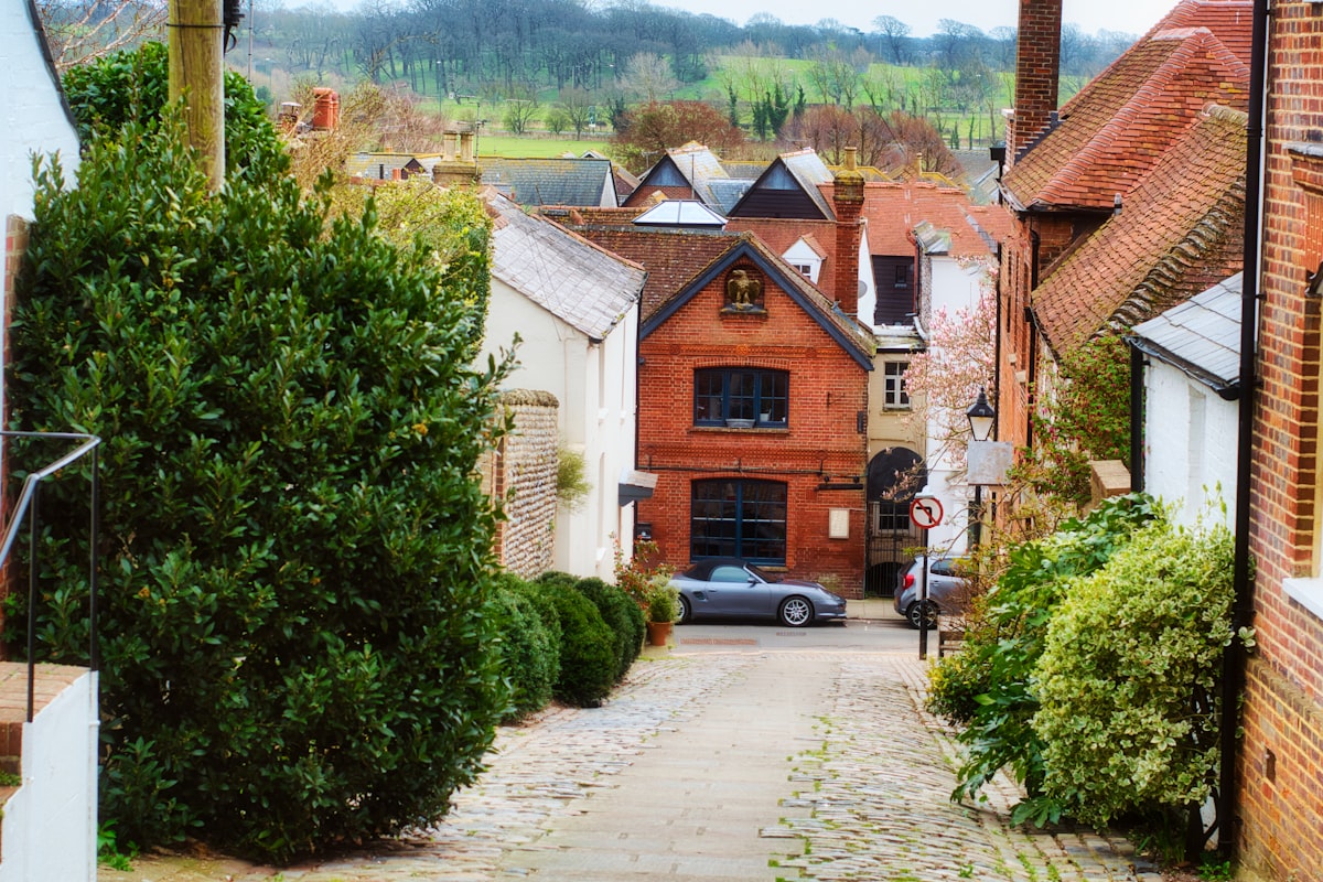 Townscape in Hucknall, Ashfield district, Nottinghamshire
