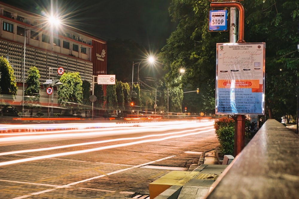 time lapse photography of cars on road during nighttime