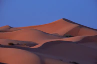 Large sand dunes in the Sahara near Djanet, Algeria