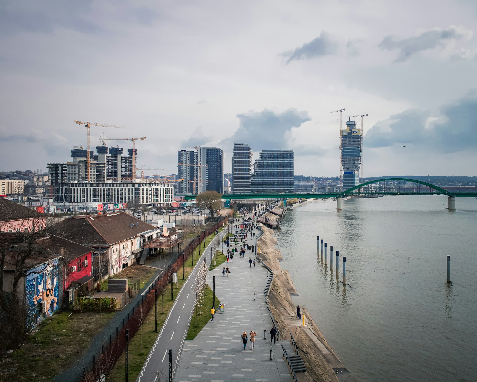 Riverbank in Belgrade, Serbia