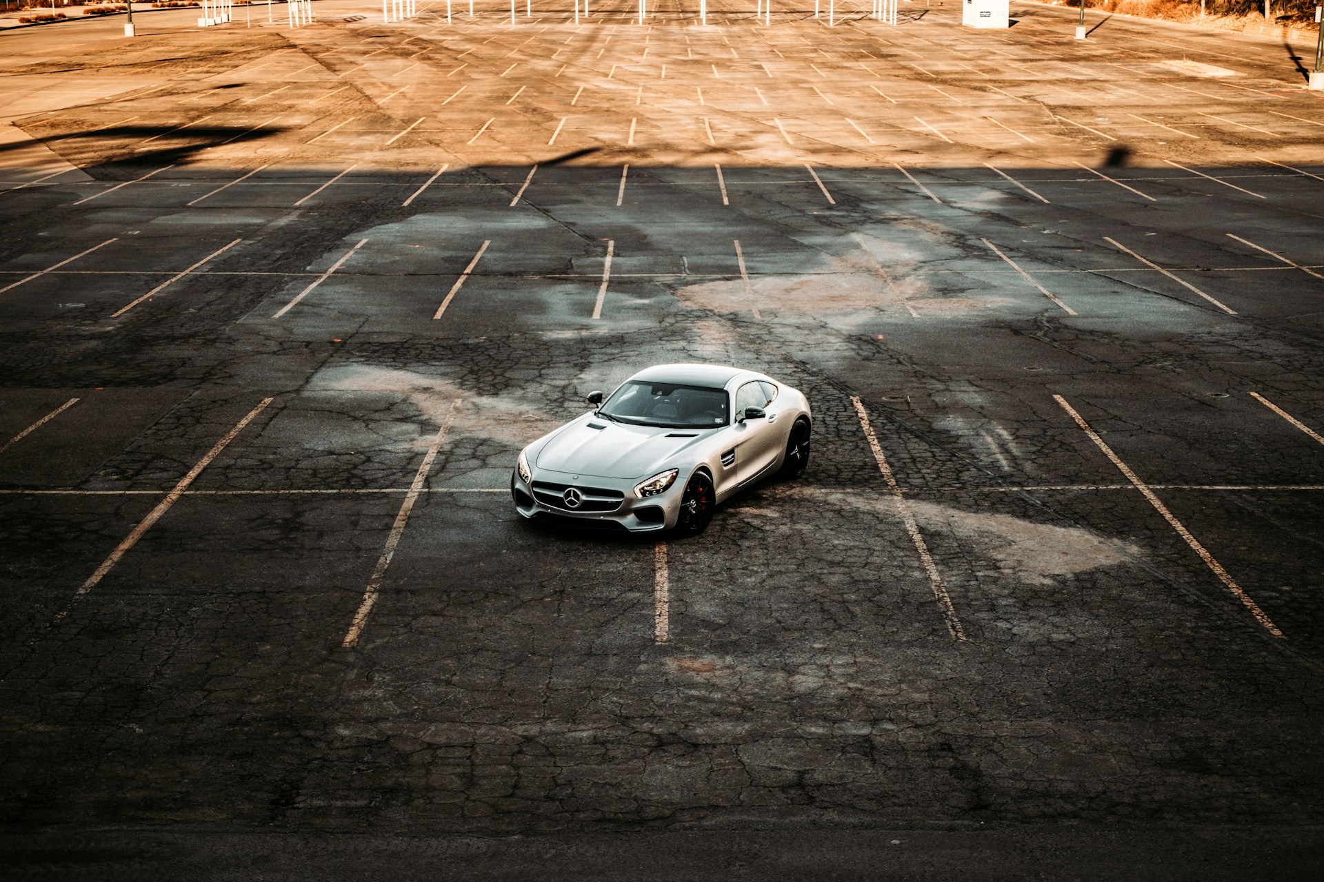 silver mercedes benz coupe on road