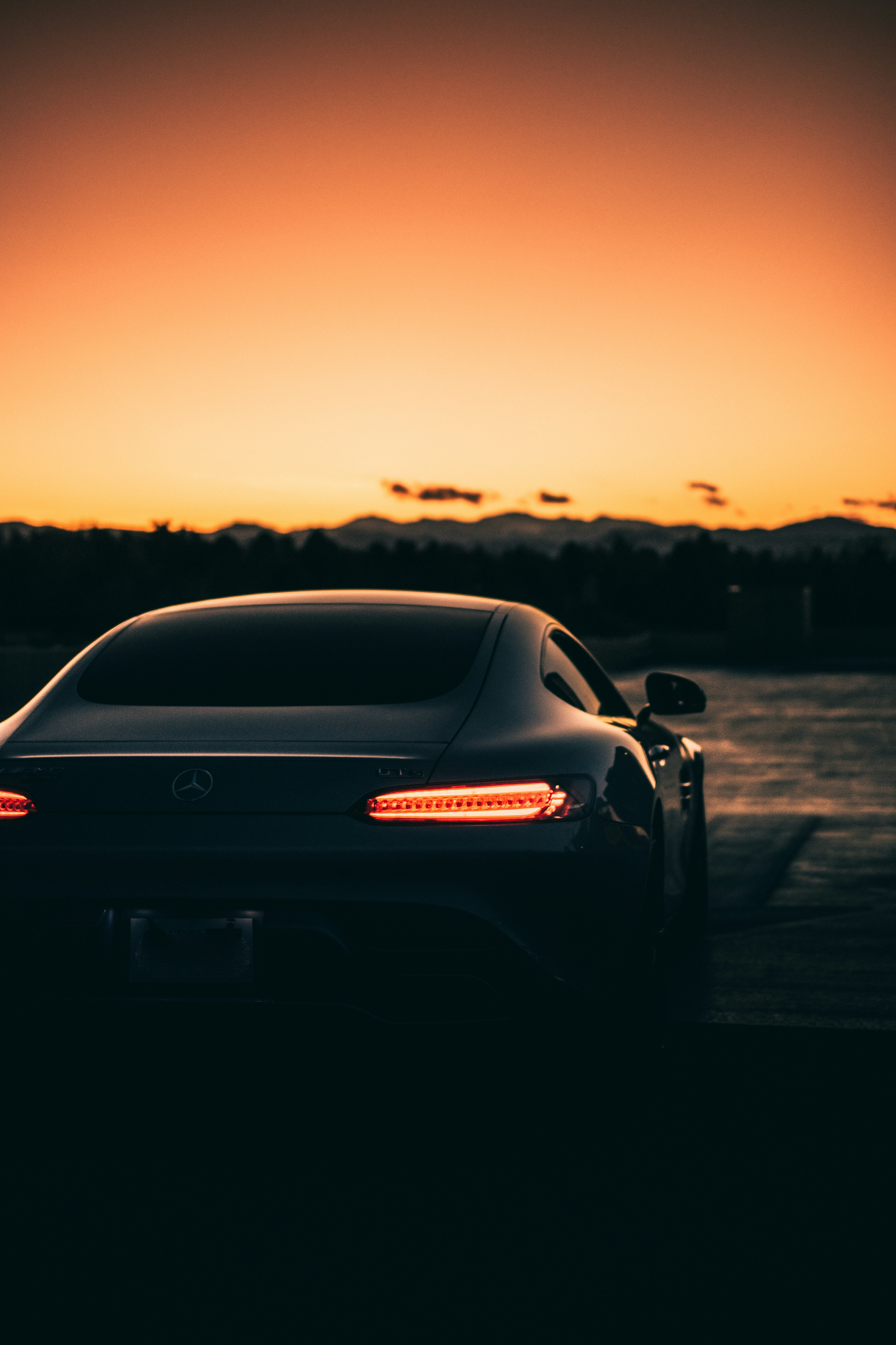 black honda car on road during sunset