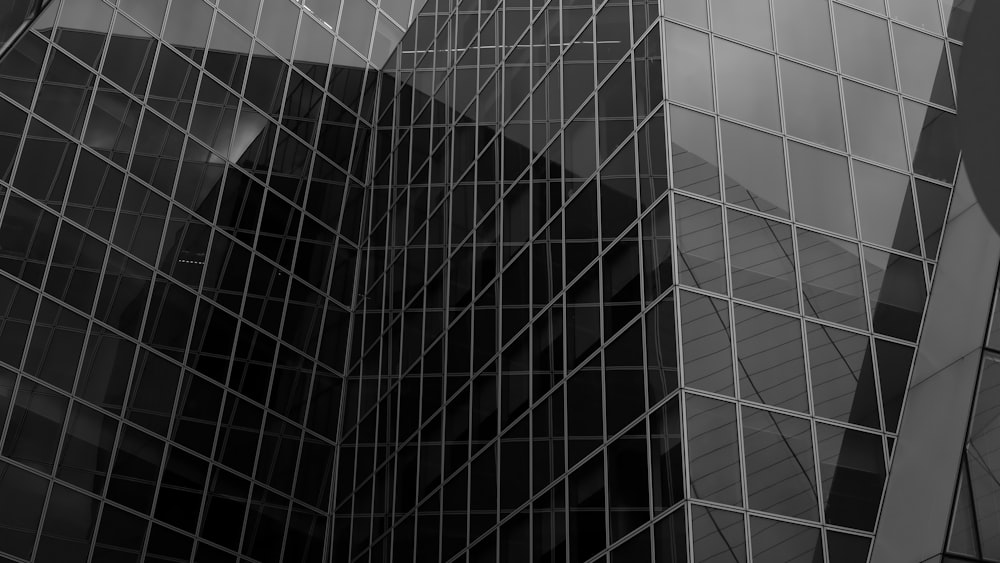 grayscale photo of high rise building