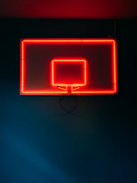 Dynamic league standings board with vibrant neon highlights.