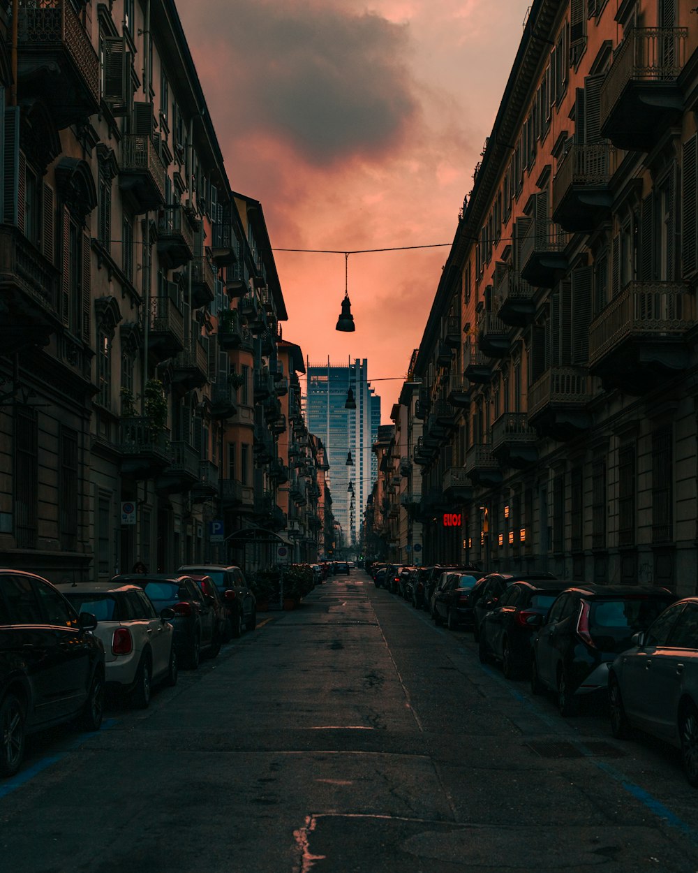 cars parked on the side of the road during daytime