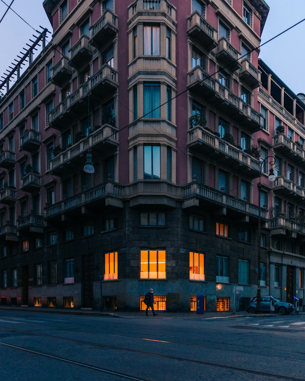 black and white concrete building