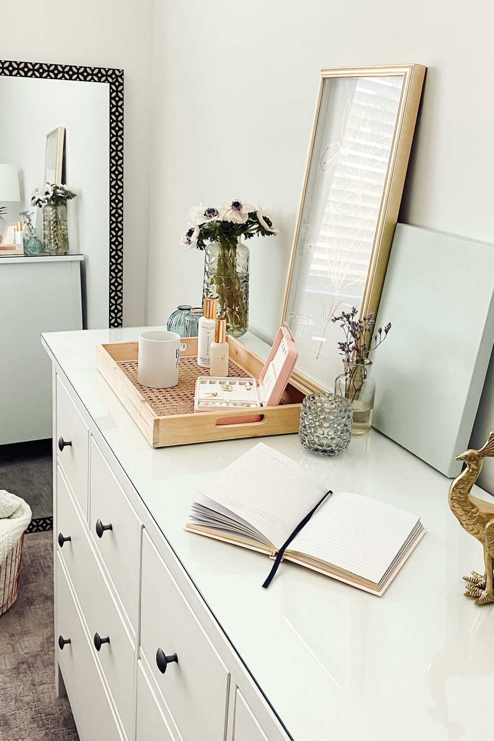 white ceramic vase on white wooden table