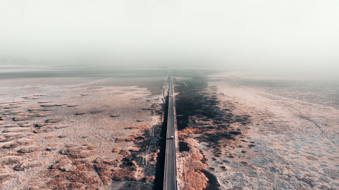 gray metal bridge on brown sand