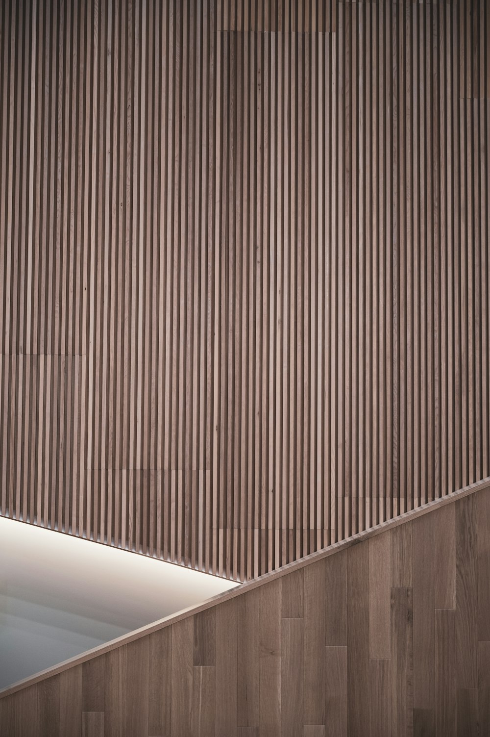 brown wooden wall with white wooden door