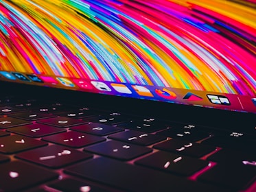 black and red computer keyboard