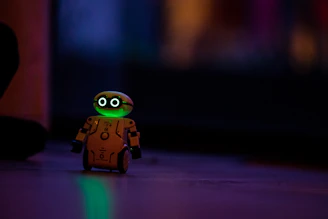 yellow and black robot toy