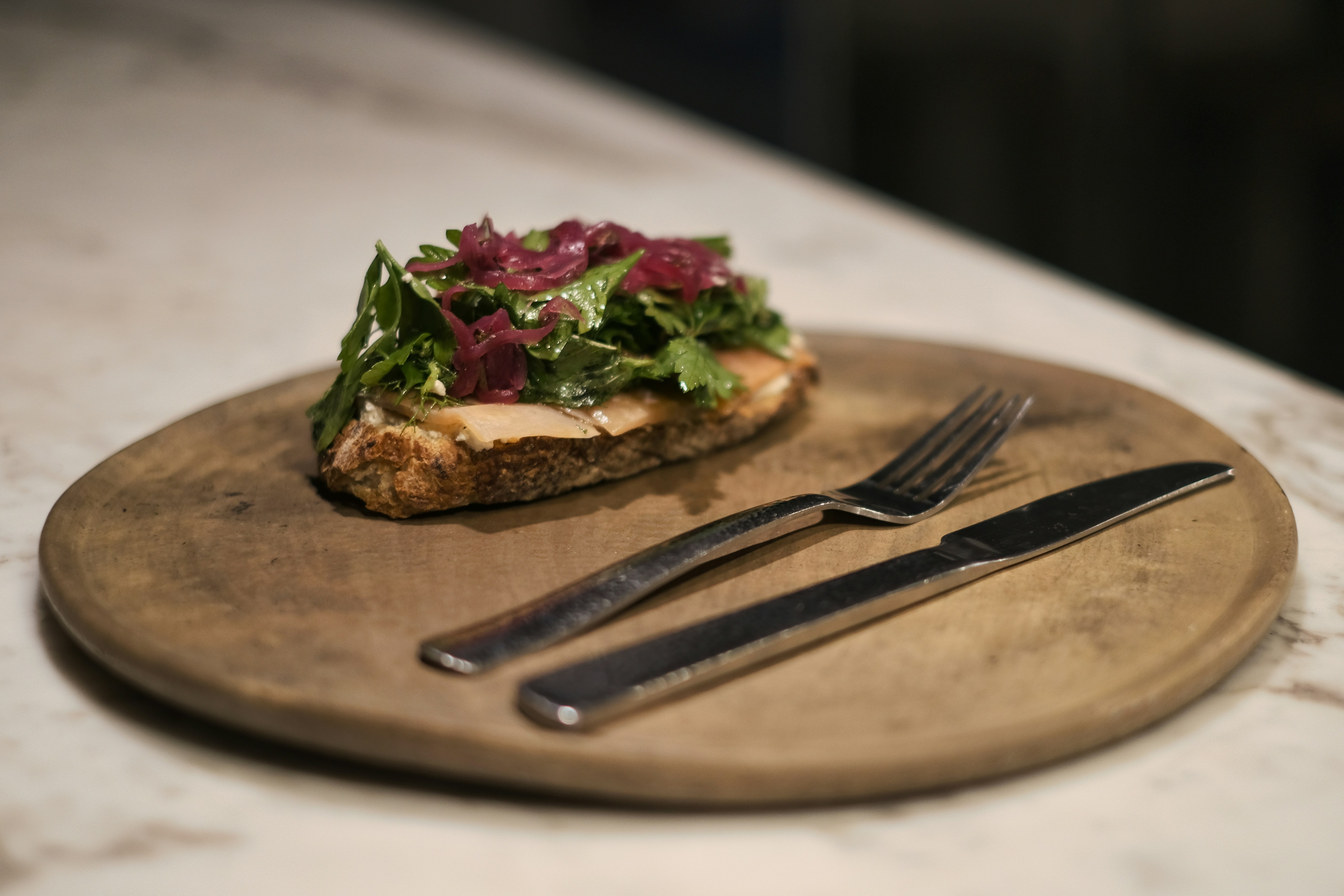 Bruschetta on a wooden board