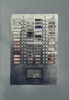 black and gray control panel