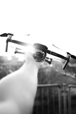 An illustration showing moments acting on a drone.