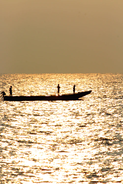 Sunset boat ride off the Vizag coast