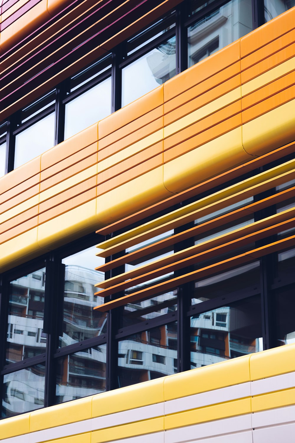 yellow and black concrete building