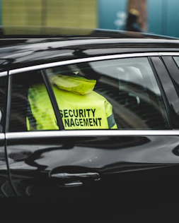 yellow and black car door
