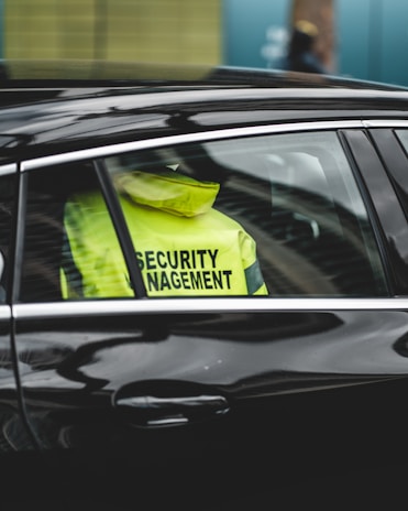 yellow and black car door