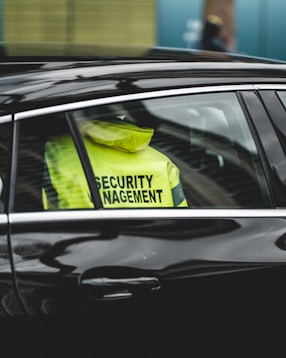 yellow and black car door