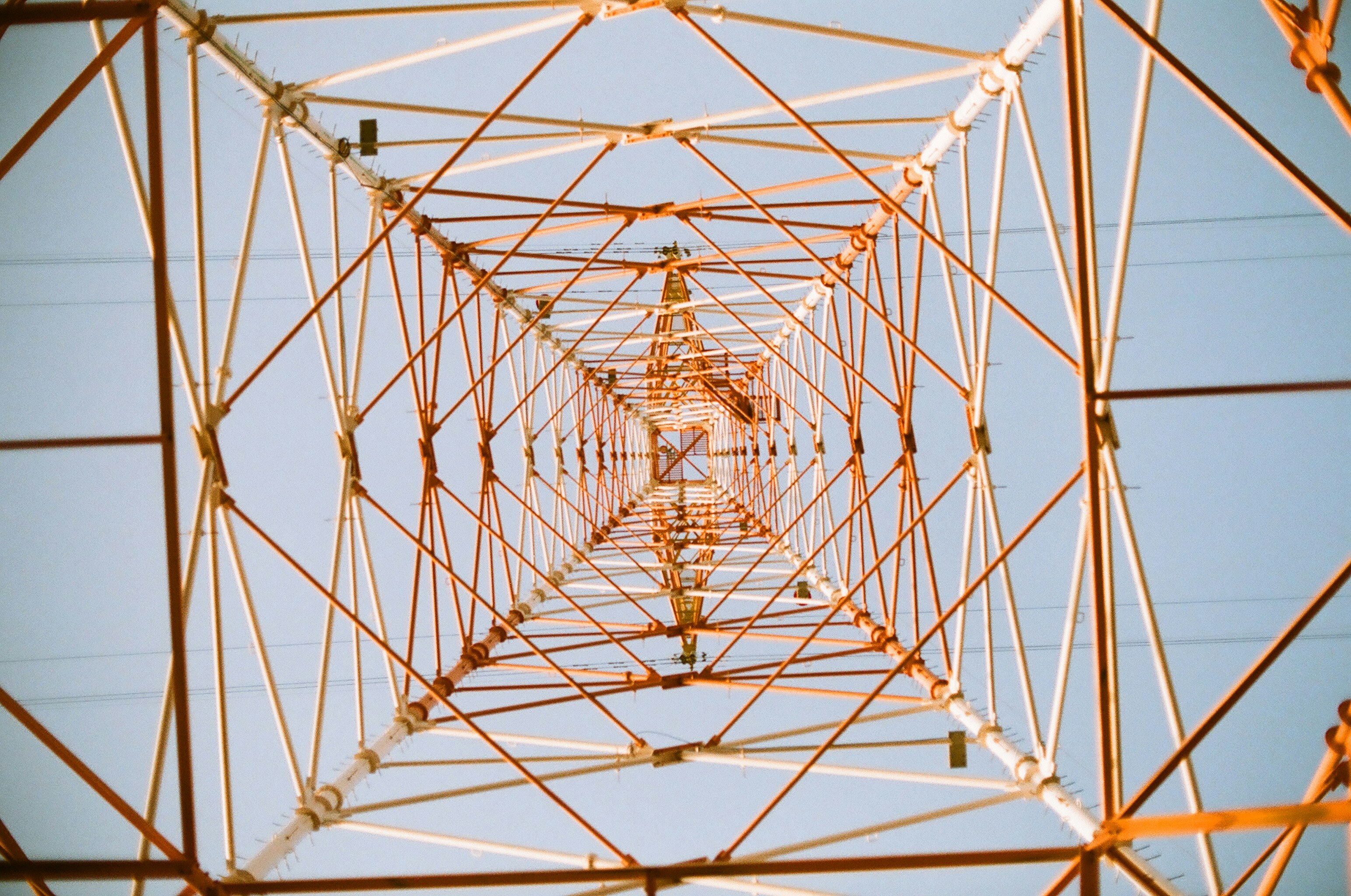 white metal frame with white metal frame