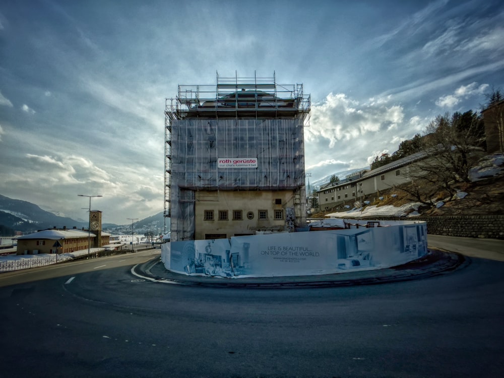 white and gray concrete building