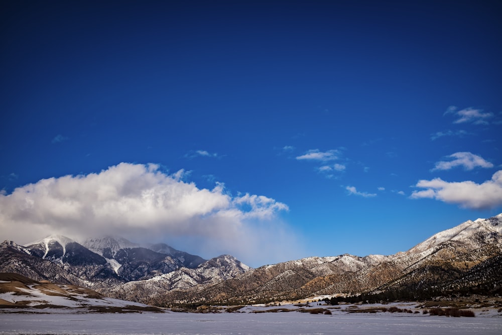 snow covered mountain under blue sky during daytime