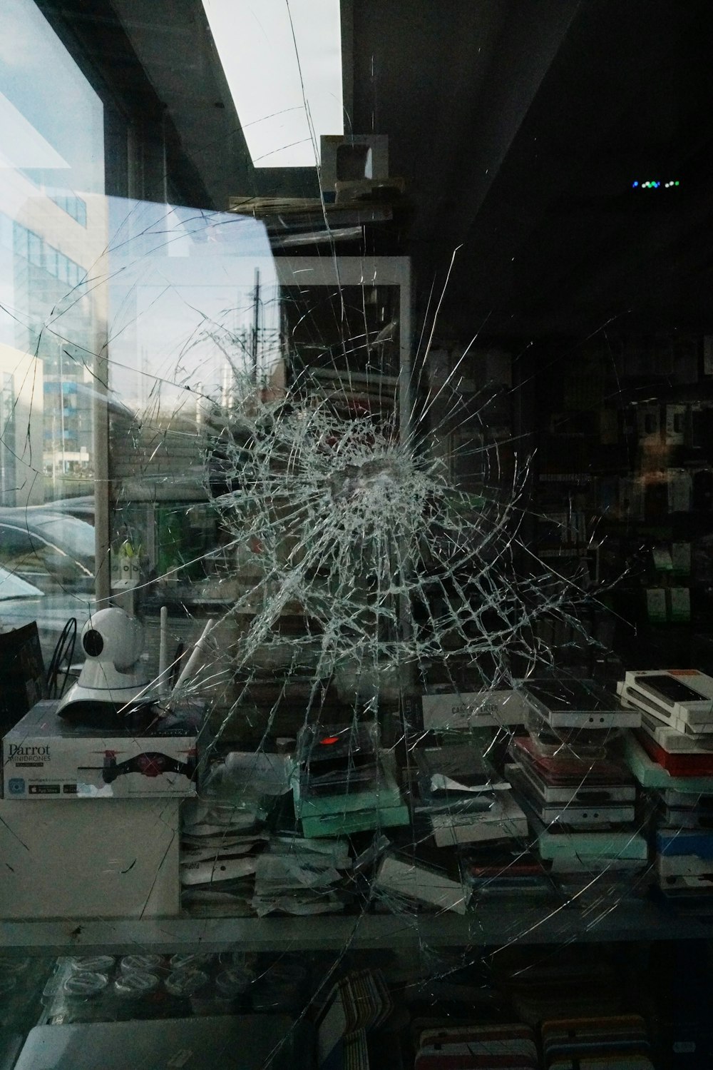 white spider web on black metal frame