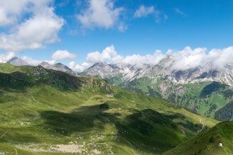 A breathtaking view of a mountain landscape.