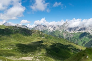 A breathtaking view of a mountain landscape.