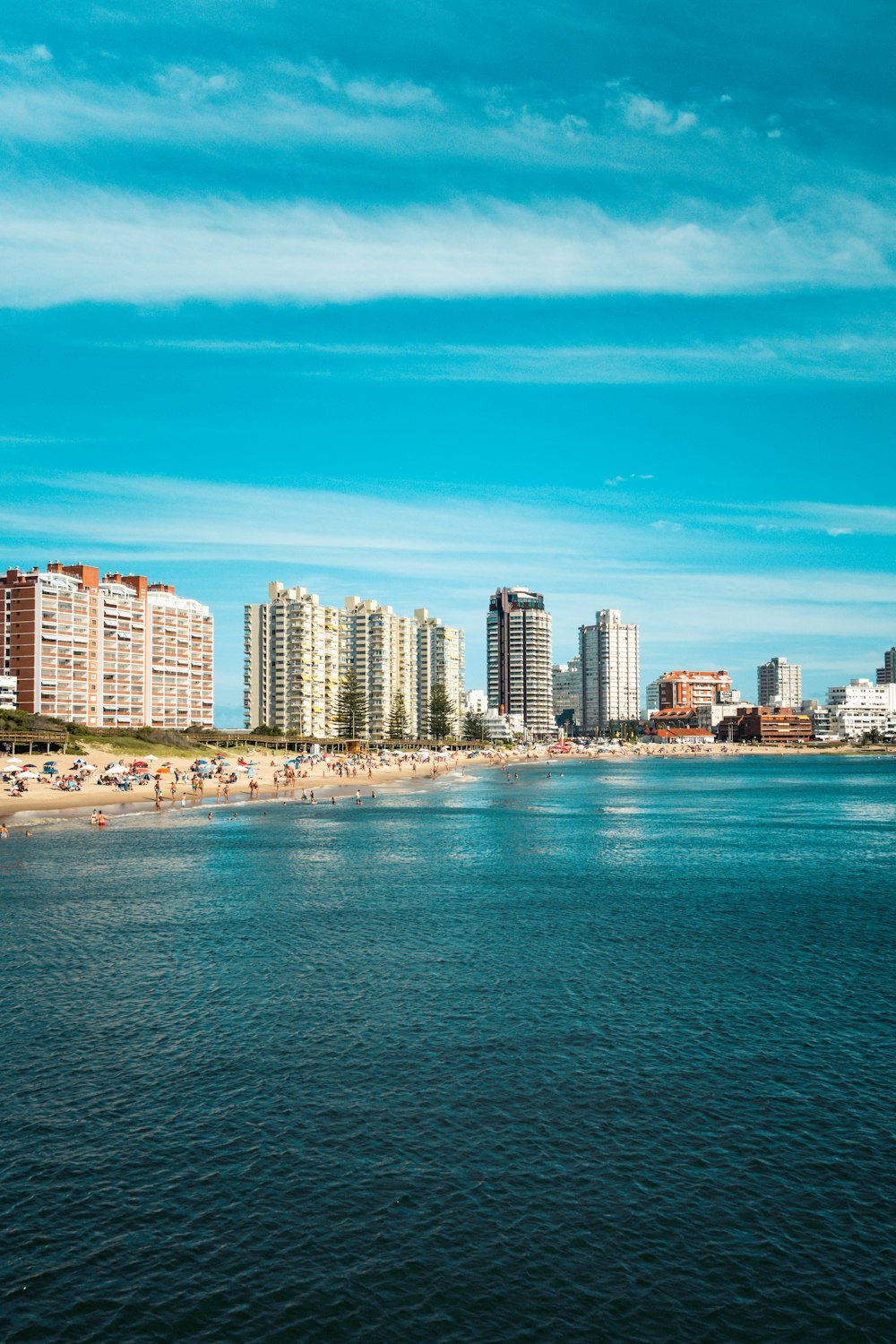 city skyline across body of water during daytime