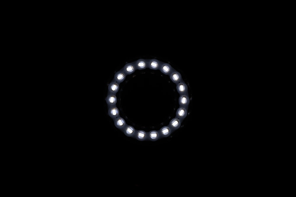 black round line on white background