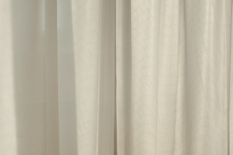 Soft white curtain elegance
