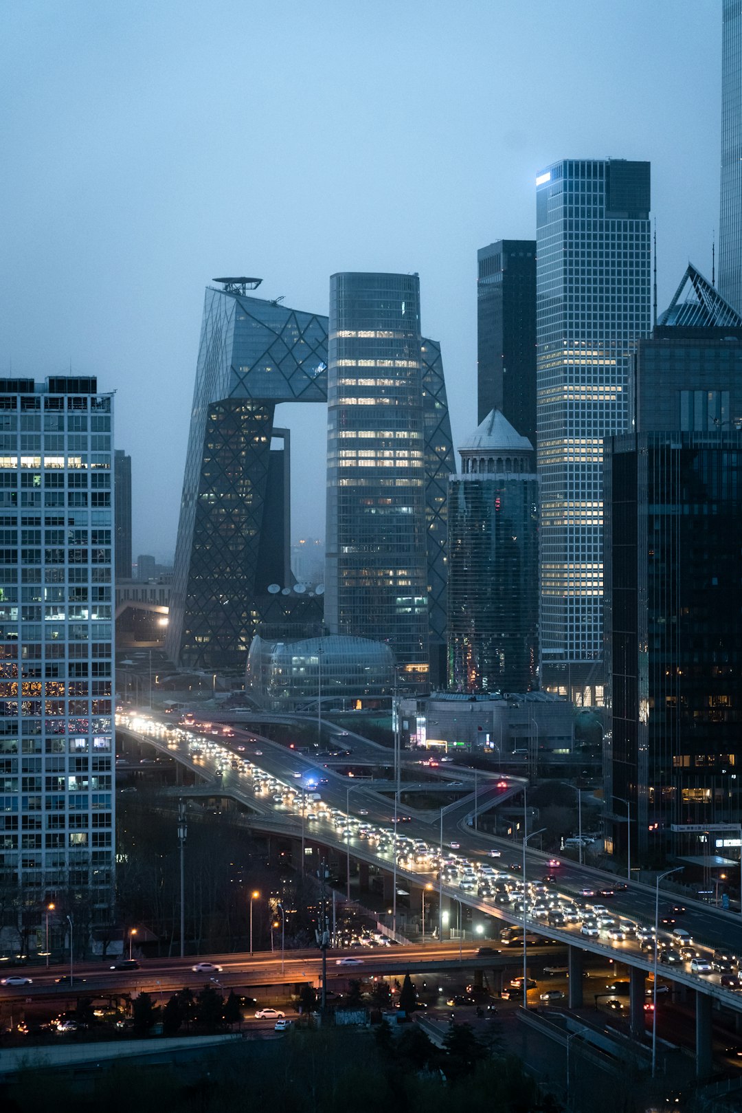 city buildings during night time