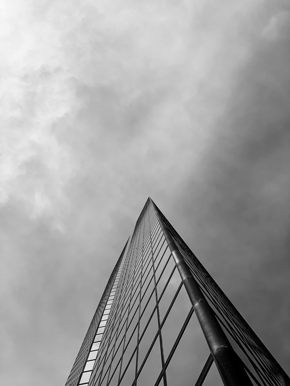 grayscale photo of high rise building