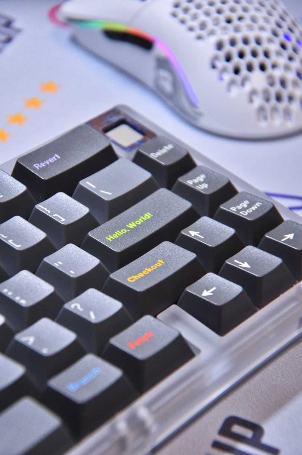 black and yellow computer keyboard