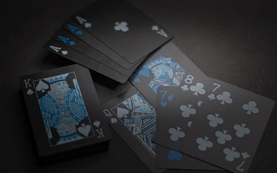 A luxury-themed digital marketplace showcasing exclusive domain cards on a deep blue background.