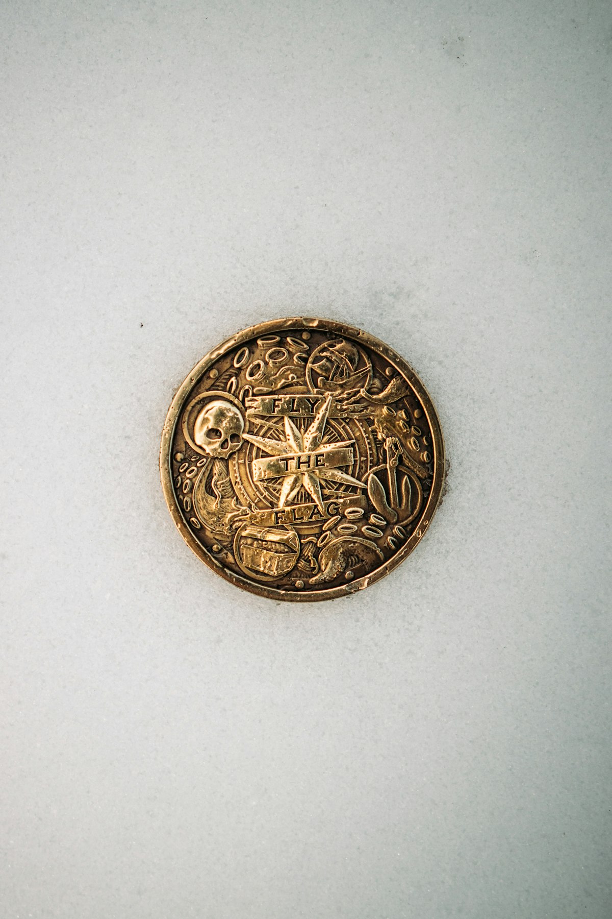 Antique Gold Coin Medallion
