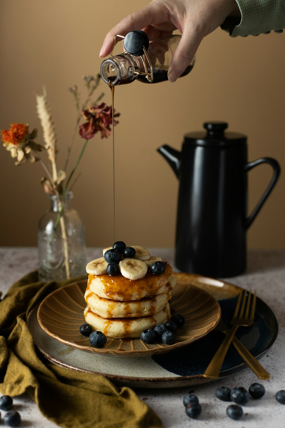 brown and white pastry on white ceramic plate