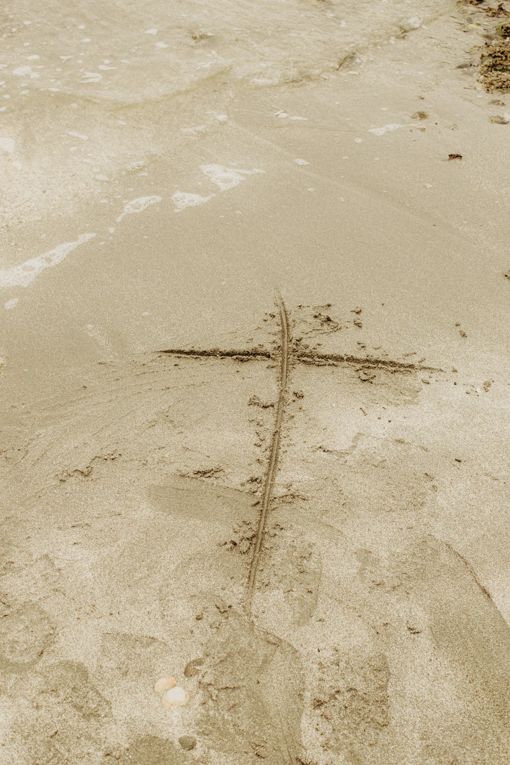 brown sand with white sand