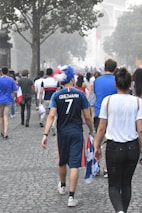 The team walking through Geneston’s main street, engaging with locals.