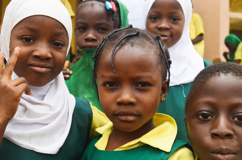 Young Ugandan children in an early childhood development classroom — Kulea Watoto project
