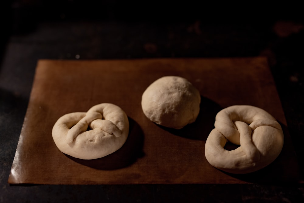 brown cookies on brown wooden table