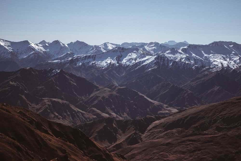 snow covered mountains during daytime