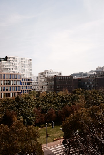 A vibrant Indian cityscape with professionals collaborating in a modern office setting.