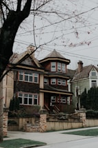 brown and white concrete house