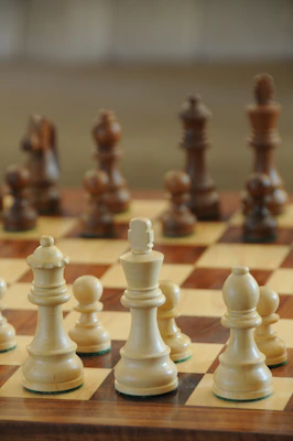 chess pieces on chess board