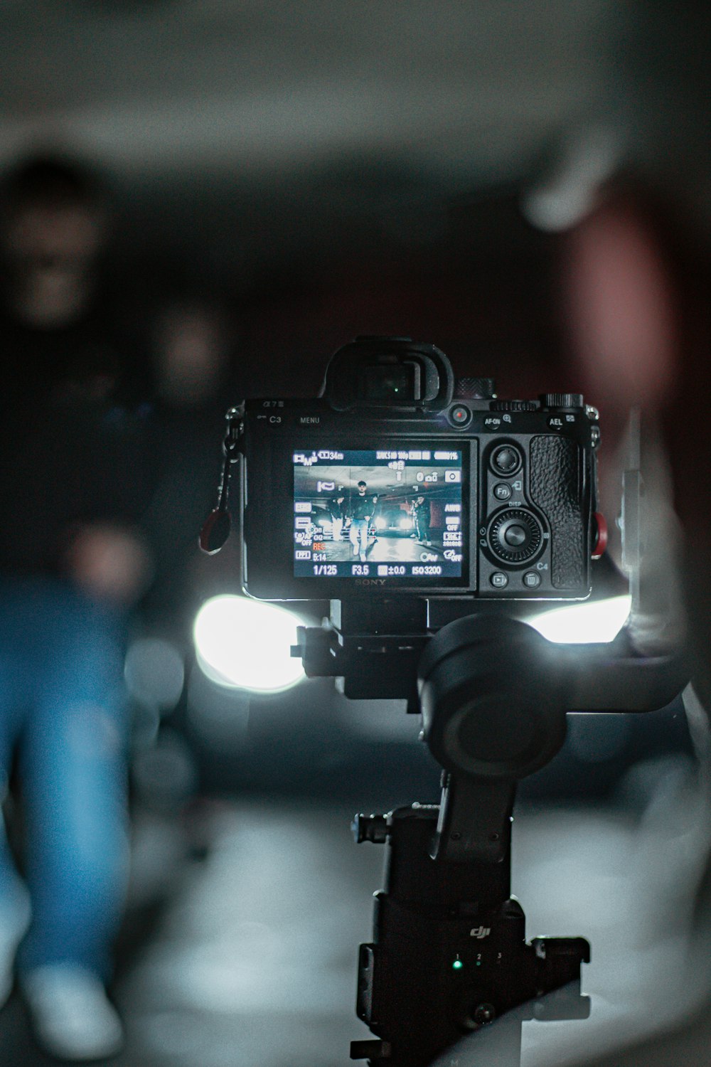 person holding black dslr camera